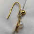 British Vintage Jewelry K9 Gold & Pearl Earrings